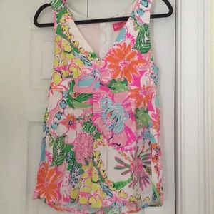 Lilly Pulitzer Bright Floral Tank Top